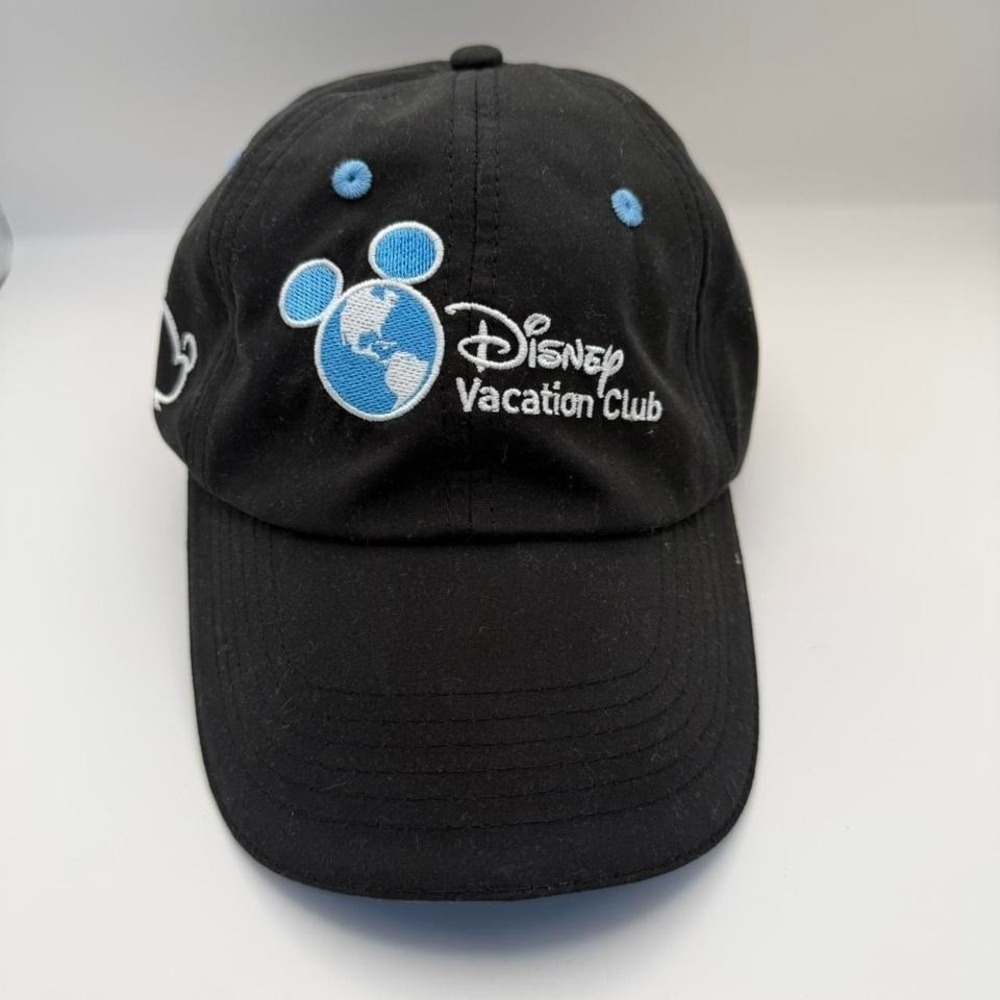 Disney Vacation Club Member Adjustable Hat Cap  Embroidered Mickey Globe